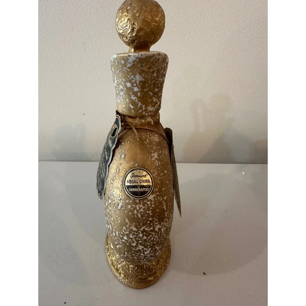 Vintage Jim Beam Regal Gold Decanter 103 Months Old Bourbon Whiskey Bottle 1956